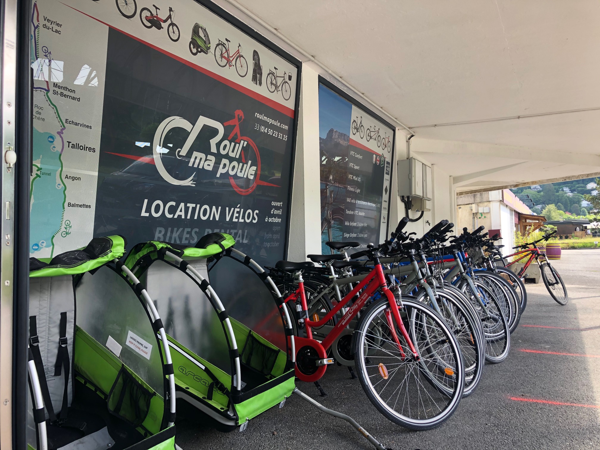 louer velo annecy tour du lac