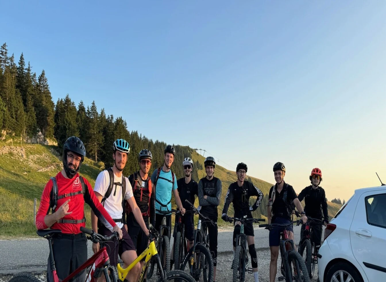 Equipe de cyclistes Roul'ma poule