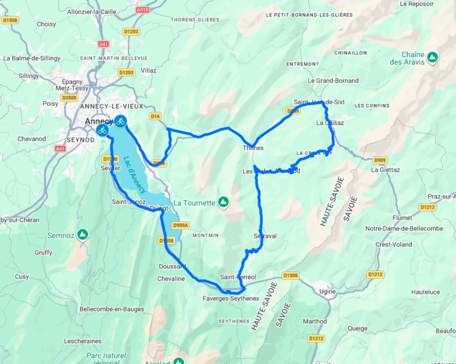 Itinéraire en vélo : Fry Cross Loop – Cycling Route