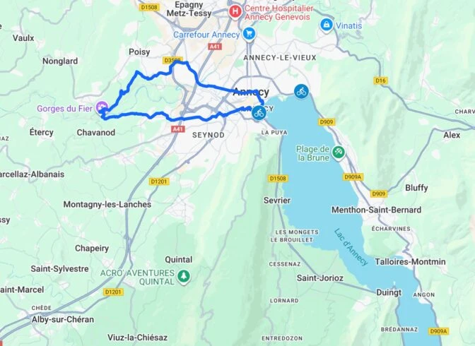 Fier Gorges Loop – Cycling Route