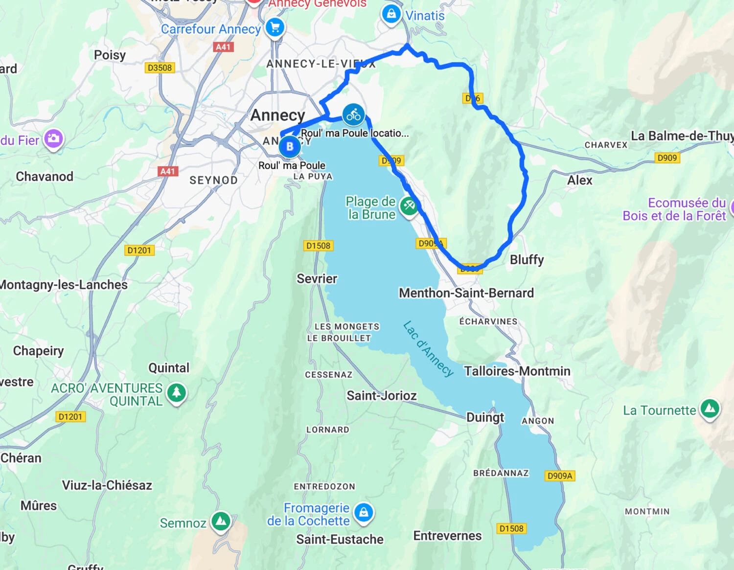 Itinéraire en vélo : Mont Veyrier Loop – Cycling Route
