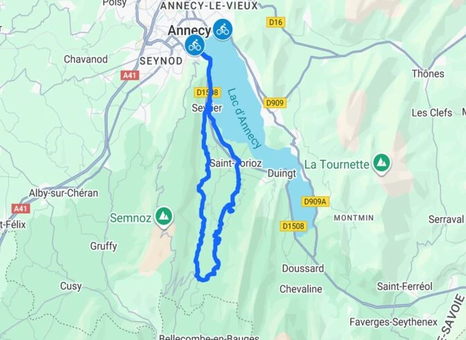 Leschaux Loop – Cycling Route