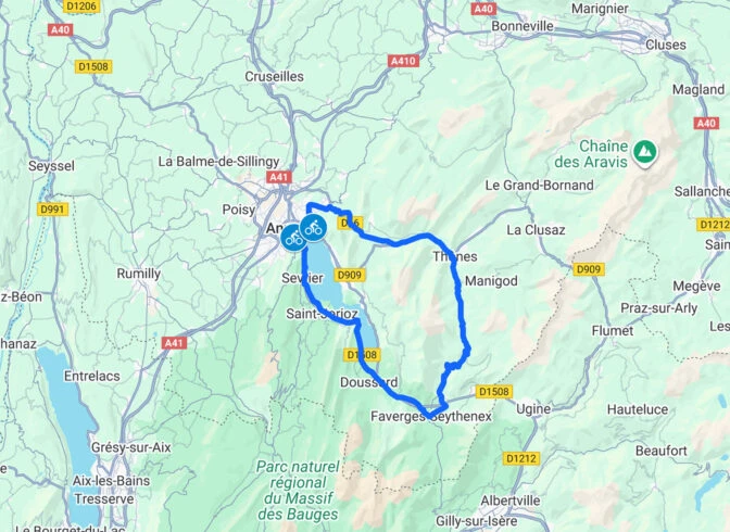 Tour de la Tournette – Cycling Route