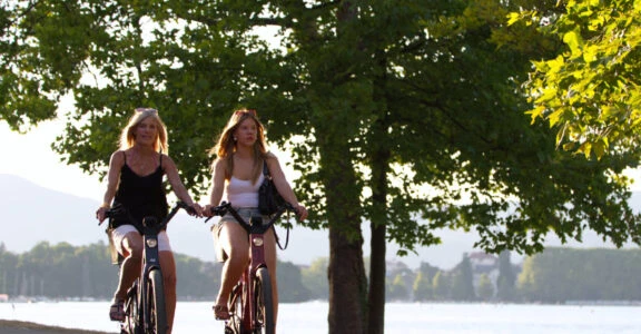 Balade à vélo autour du lac d'annecy