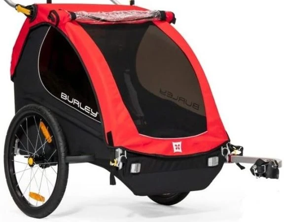 Remorque à vélo de transport pour enfants en location à Annecy