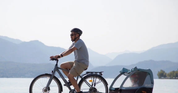 Vélo VTC Confort Mixte « Tour du Lac » Cadre fermé à la location
