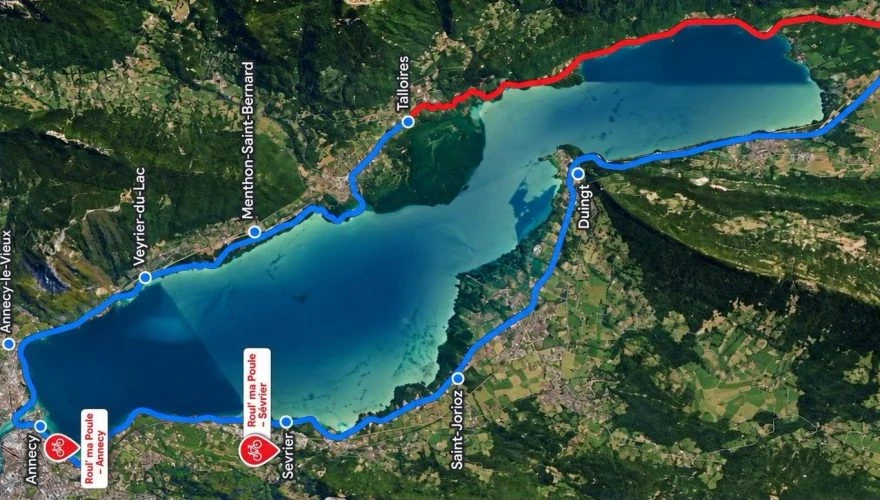 Travaux Tour du Lac d&rsquo;Annecy à Vélo automne 2026